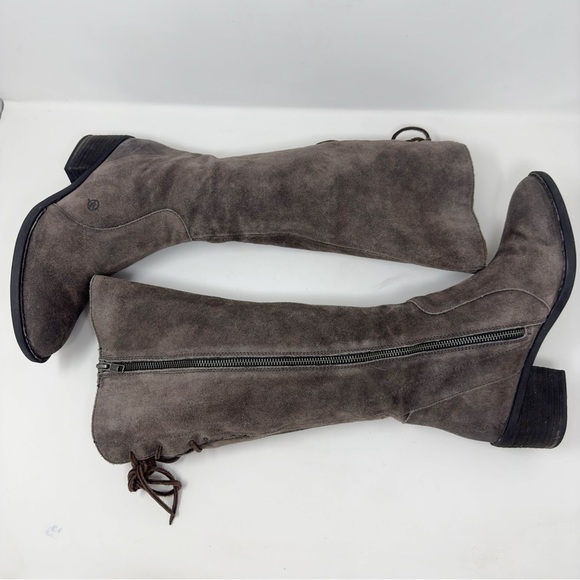 Born Women's Heeled Boots in Taupe Suede - Picture 6 of 9